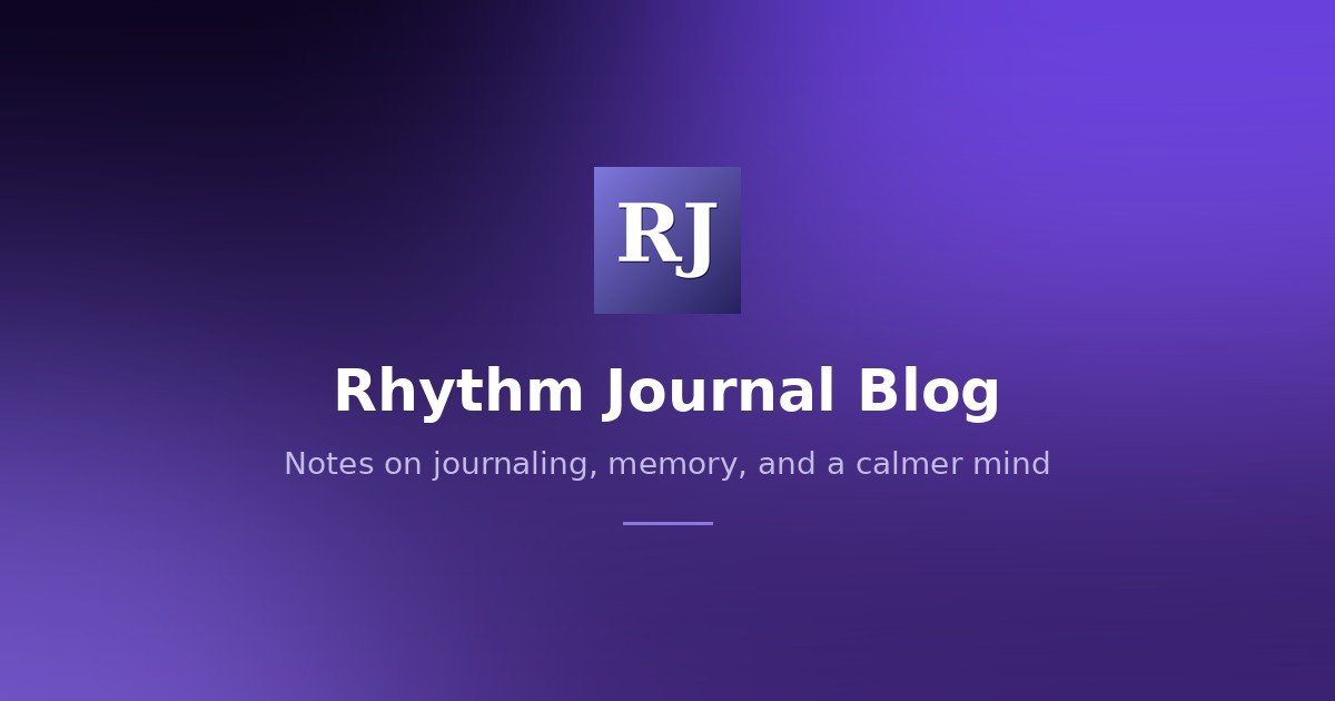 Rhythm Journal blog